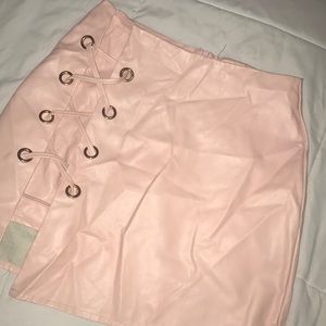 Leather skirt